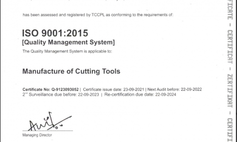 Certyfikat ISO 9001-2015 - f. CTI